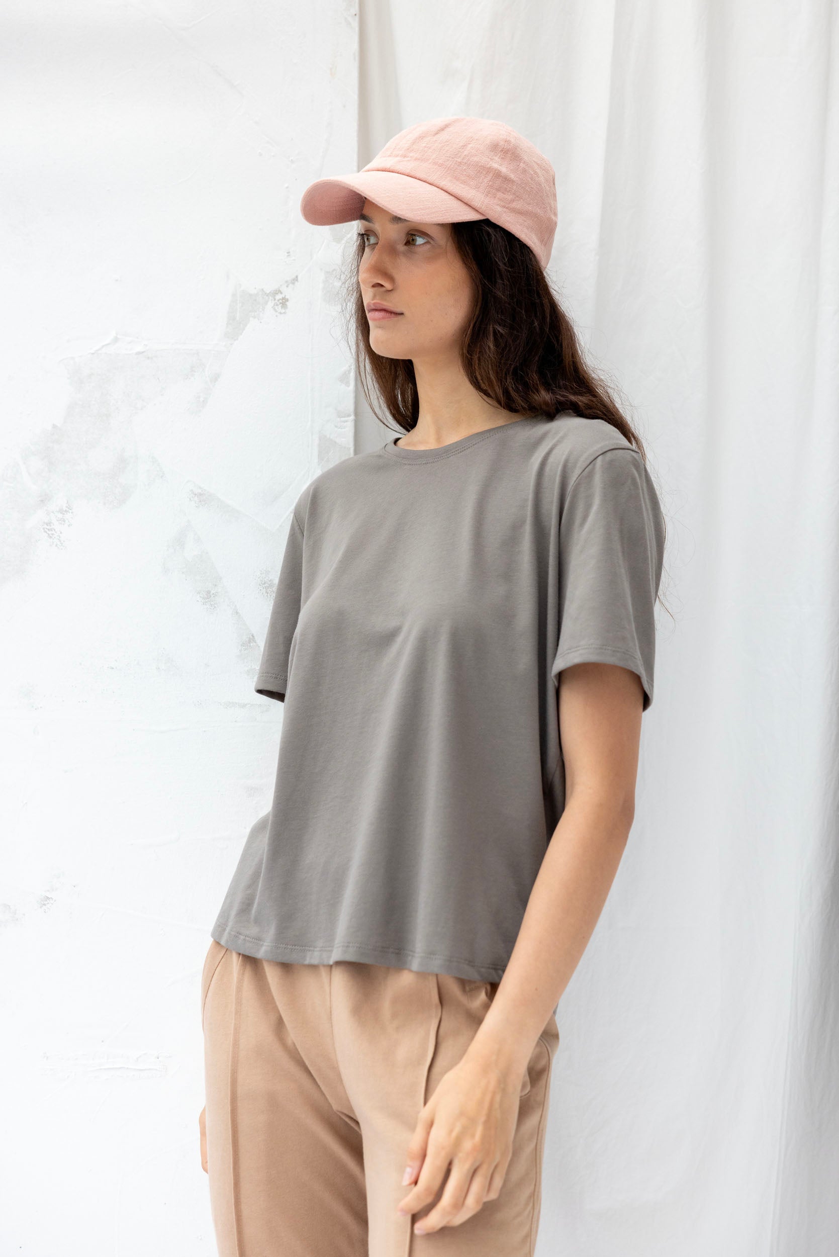 Key Tee | Grey Sage