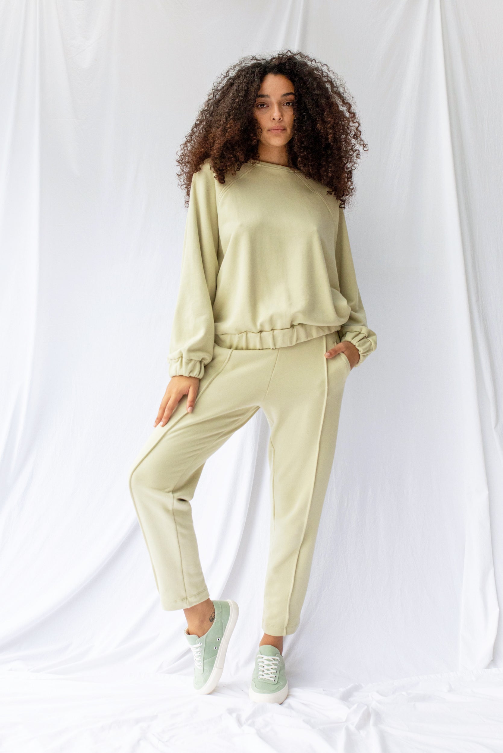 Homebound Trackpant | Green Tea | M - ReCreate Clothing