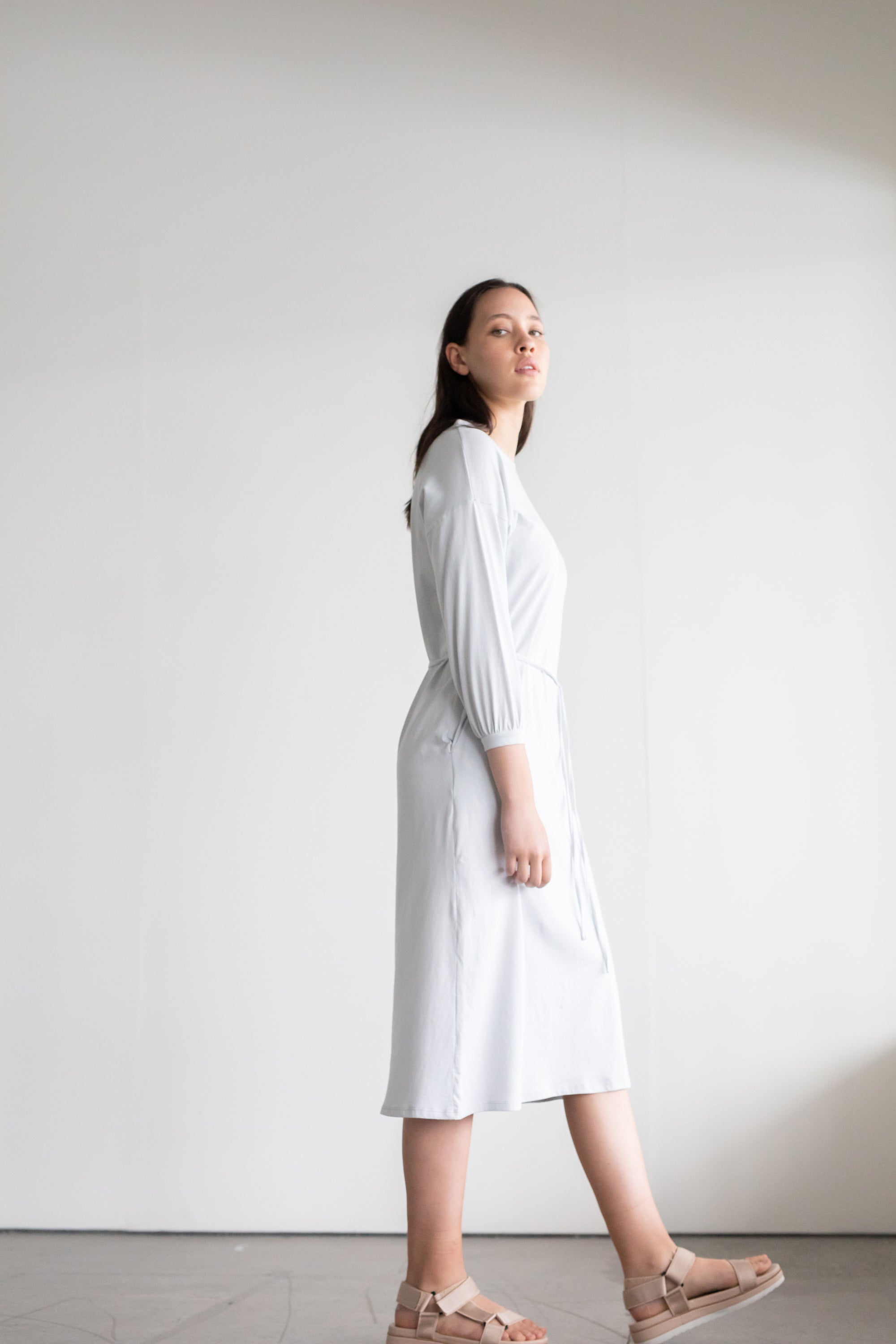 Accord Dress | Pale Grey | M - ReCreate Clothing