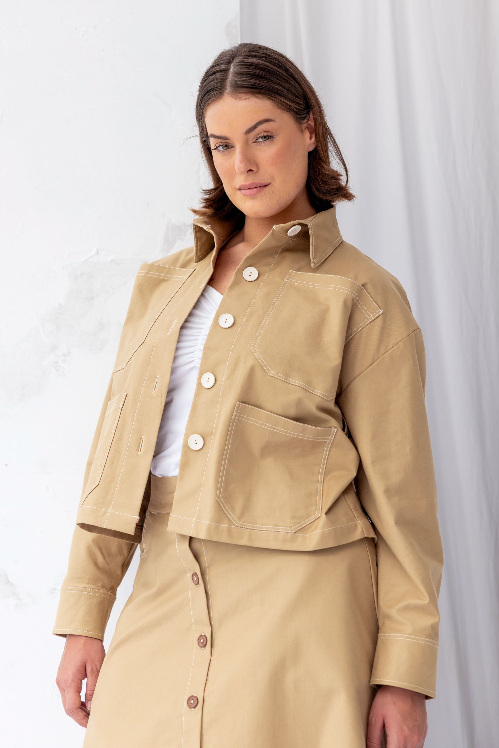 Boston Jacket | Tan | M - ReCreate Clothing