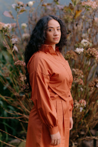 Boxy Shirt | Burnt Sienna | M - ReCreate Clothing