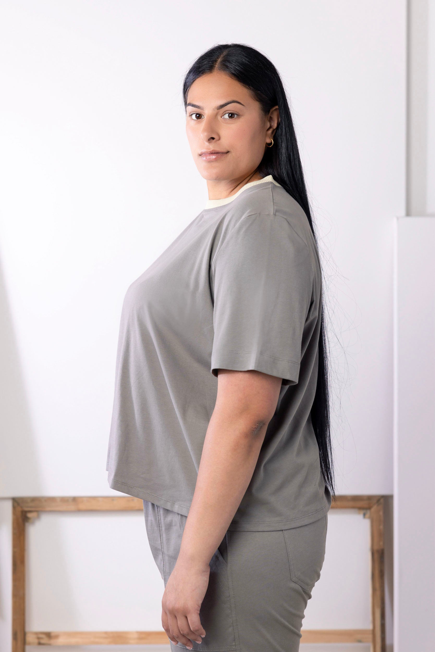 Buddy Tee | Grey Sage | XL - ReCreate Clothing