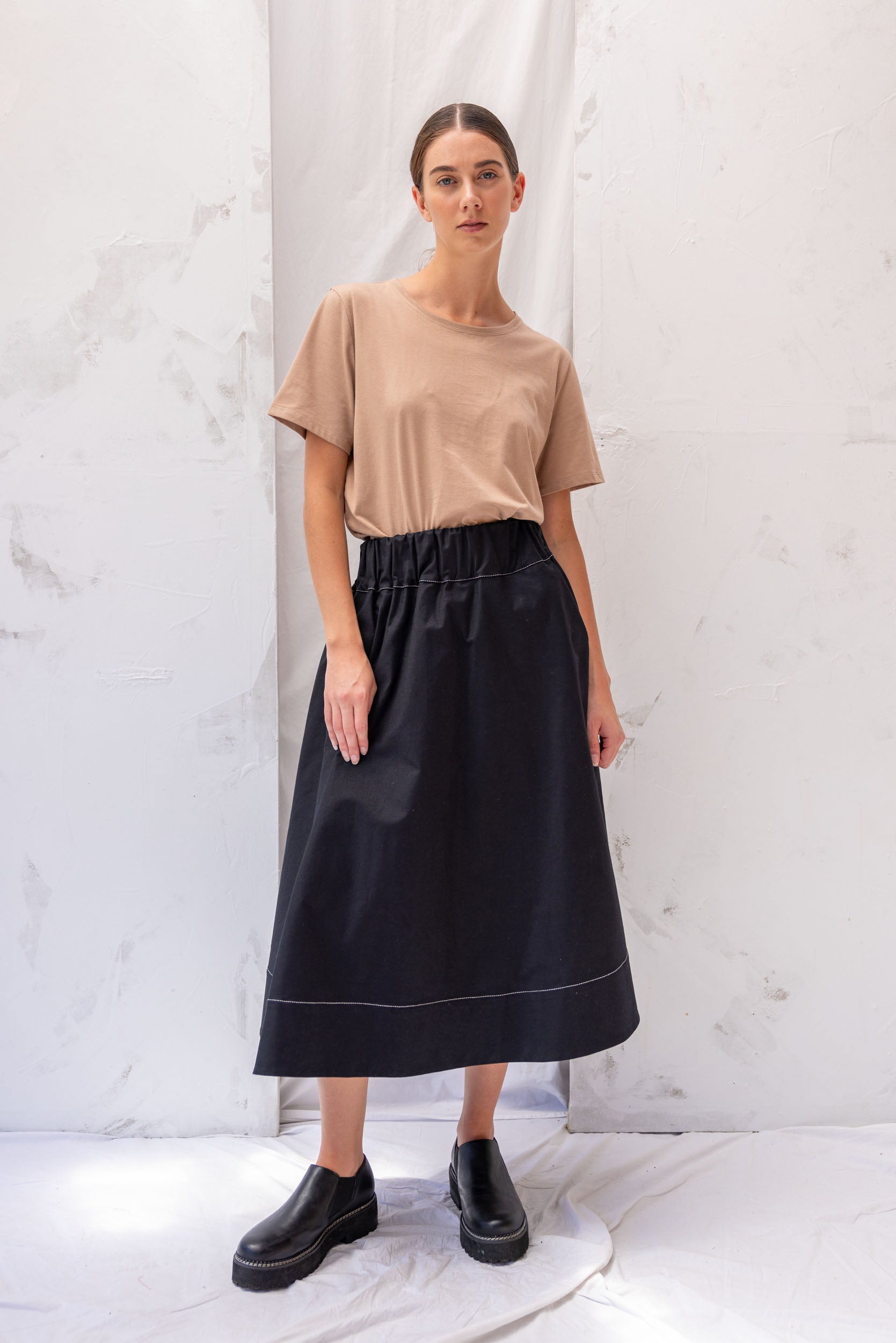 Cas Skirt | Black | XL - ReCreate Clothing