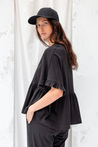 Cascade Top | Black | XL - ReCreate Clothing