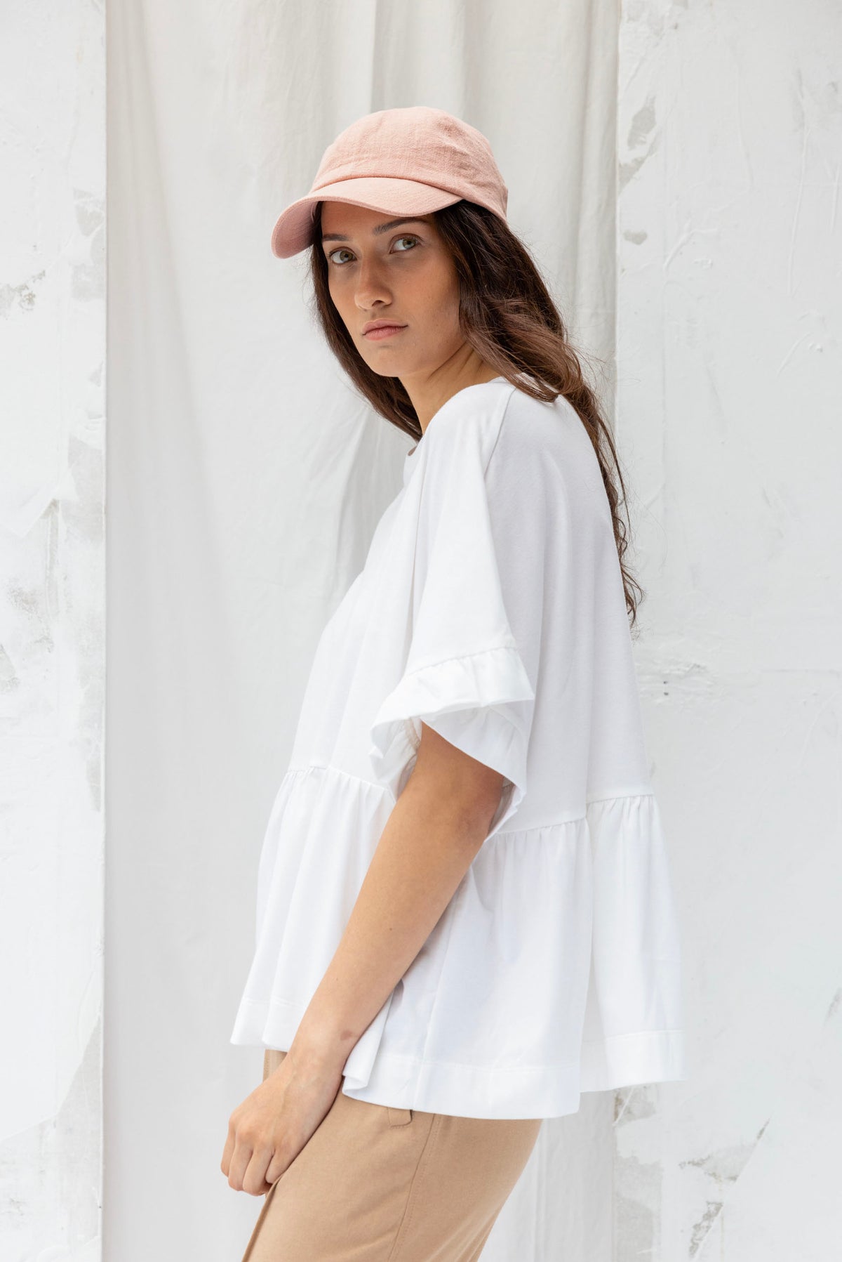 Cascade Top | White | S - ReCreate Clothing