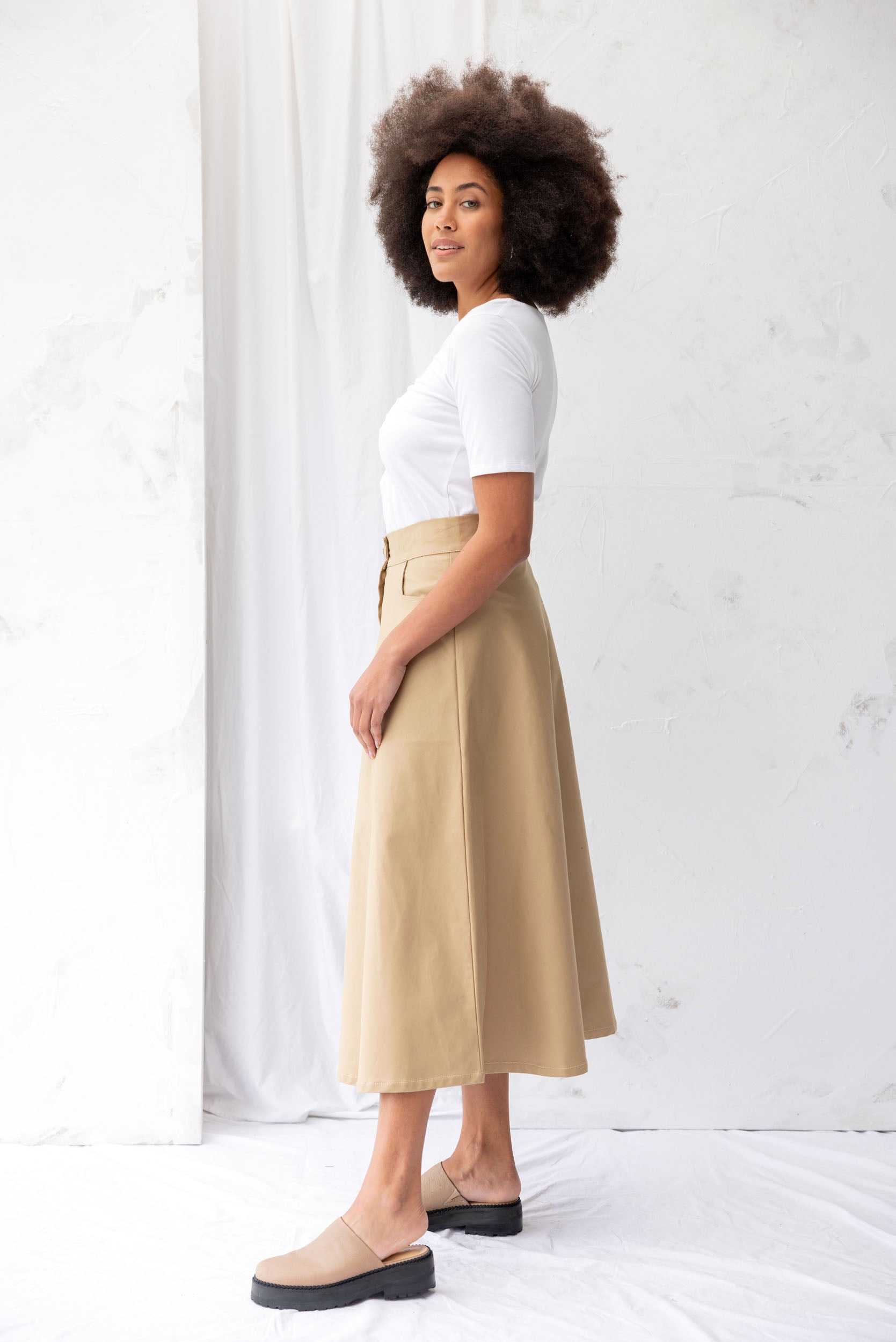 Cruise Skirt | Tan - ReCreate Clothing