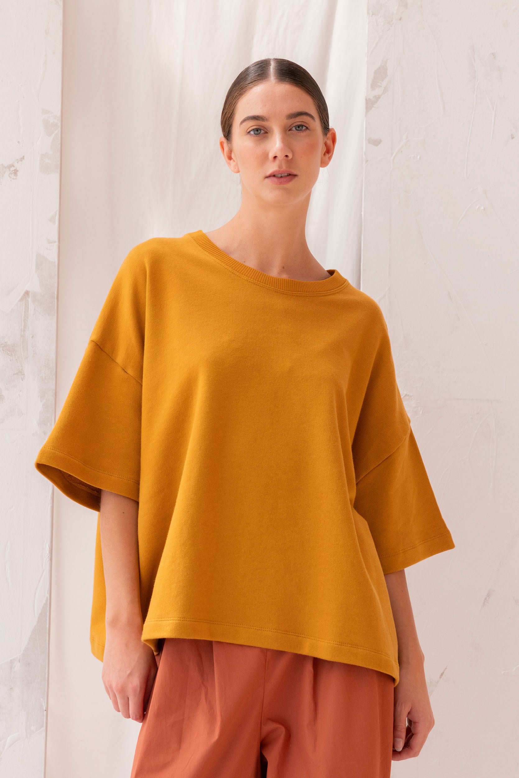 Joy Sweatshirt Tee | Marigold | XL - ReCreate Clothing