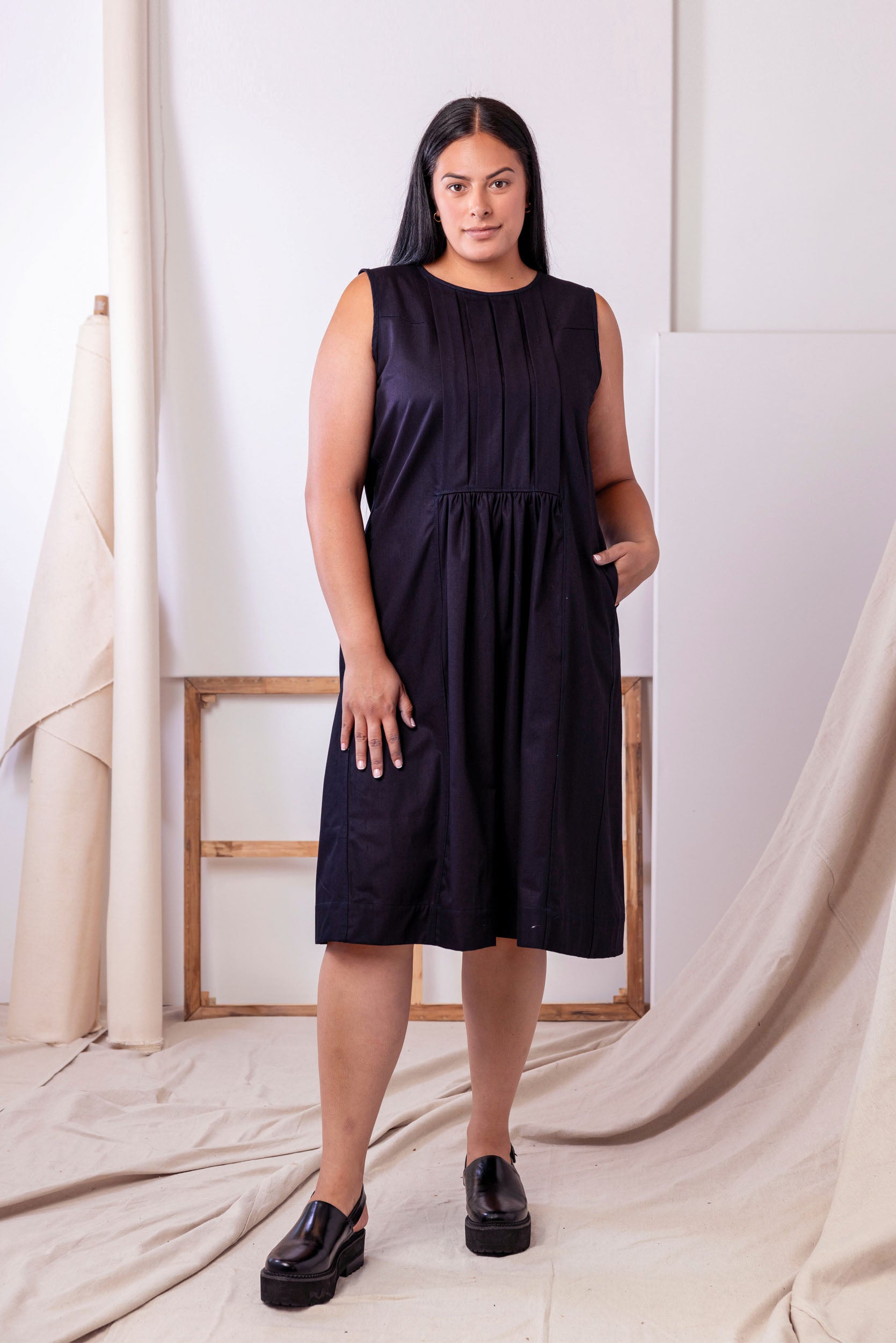 Liminal Midi Dress | Indigo | XS - ReCreate Clothing