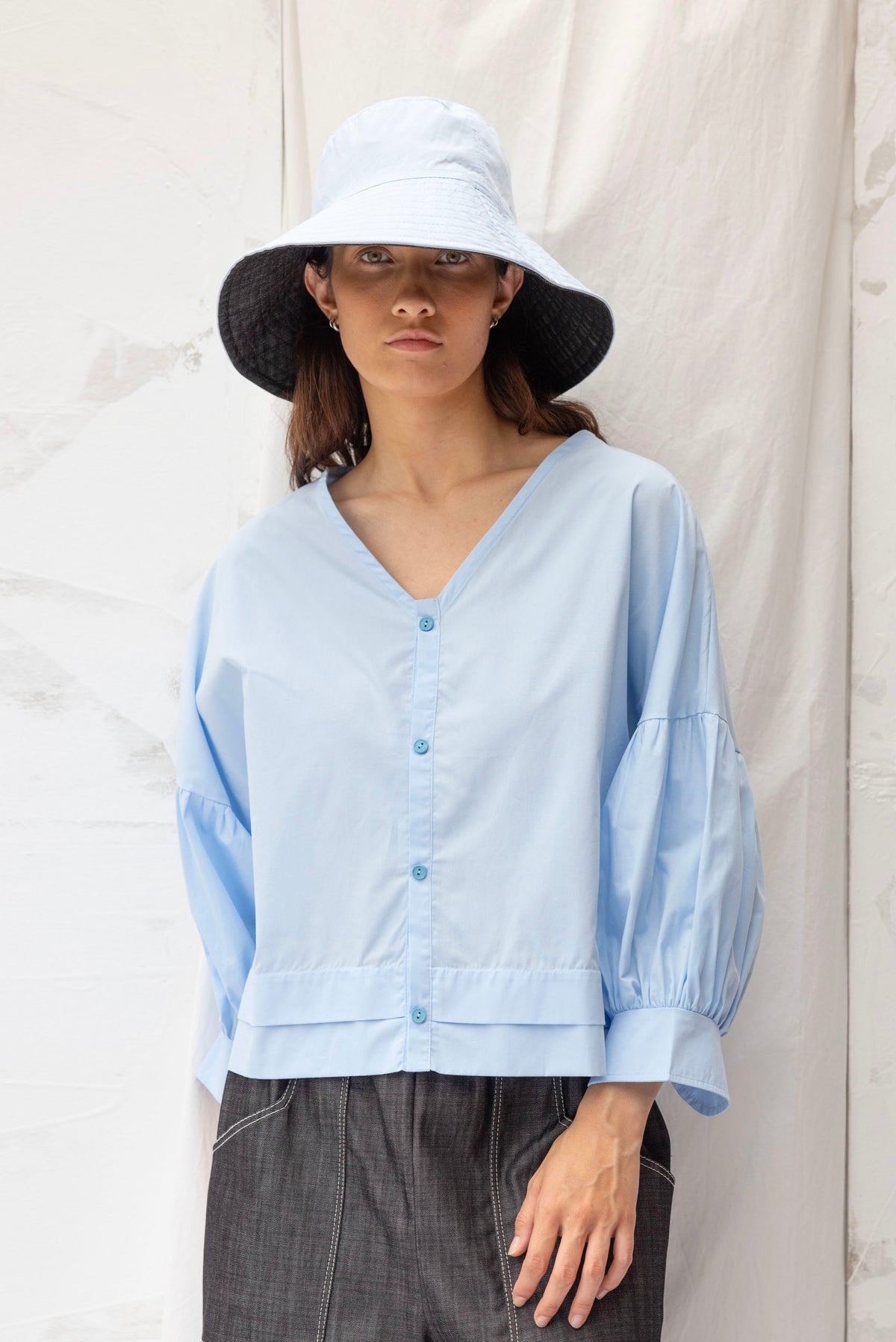 Thursday Top | Sky Blue | S - ReCreate Clothing