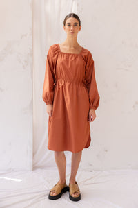 Rose Dress | Burnt Sienna | S - ReCreate Clothing