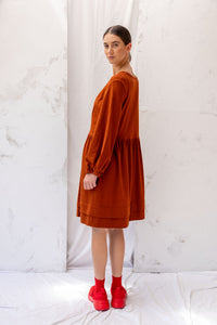 Sebastian Dress | Chestnut | S - ReCreate Clothing