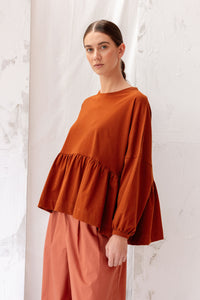 Step Up Top | Chestnut | XL - ReCreate Clothing