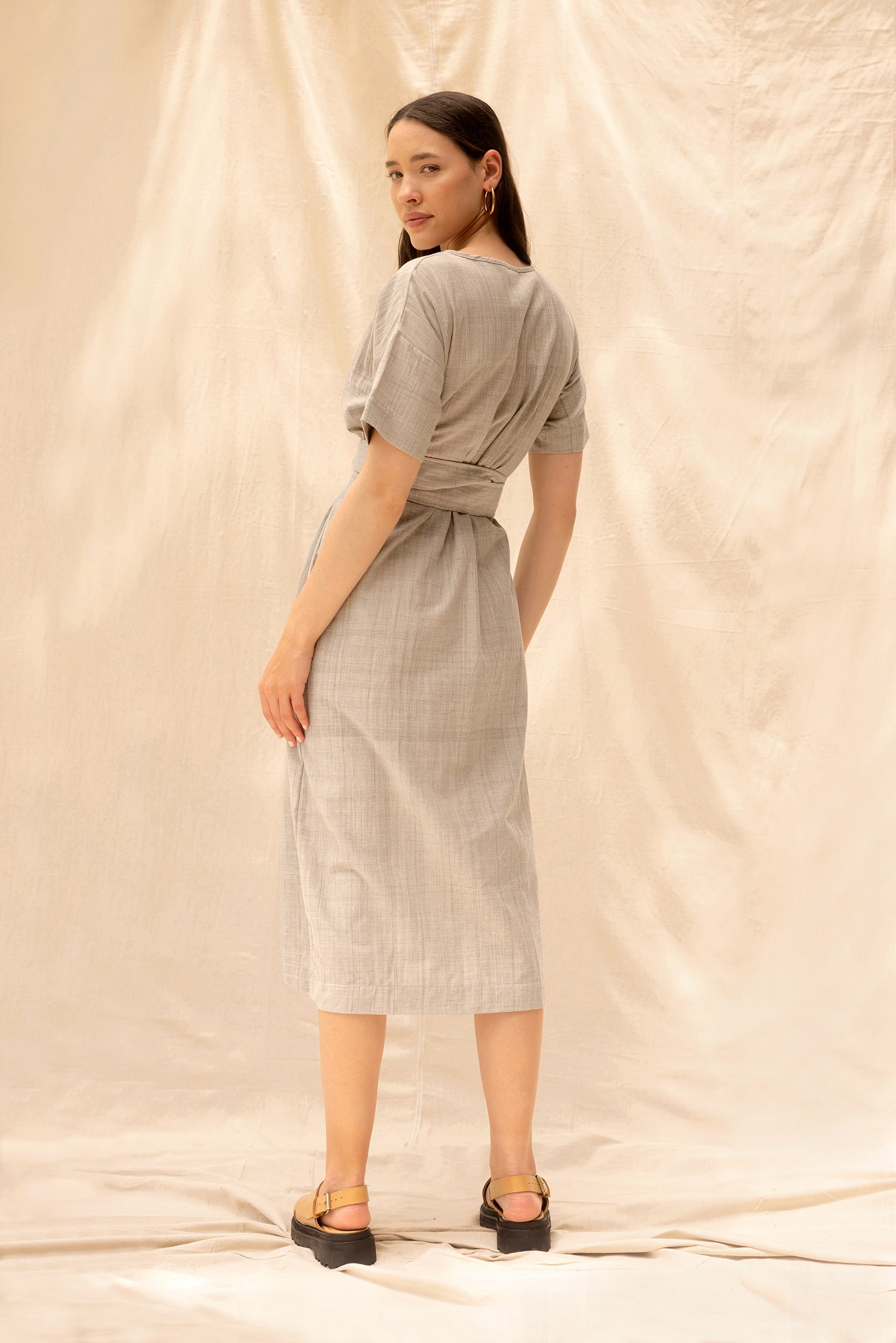 Array Dress | Pebble | S - ReCreate Clothing