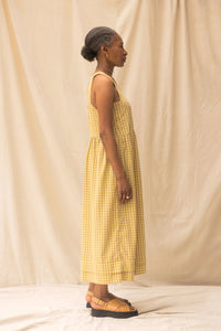 Ash Dress | Daisy Check | S - ReCreate Clothing