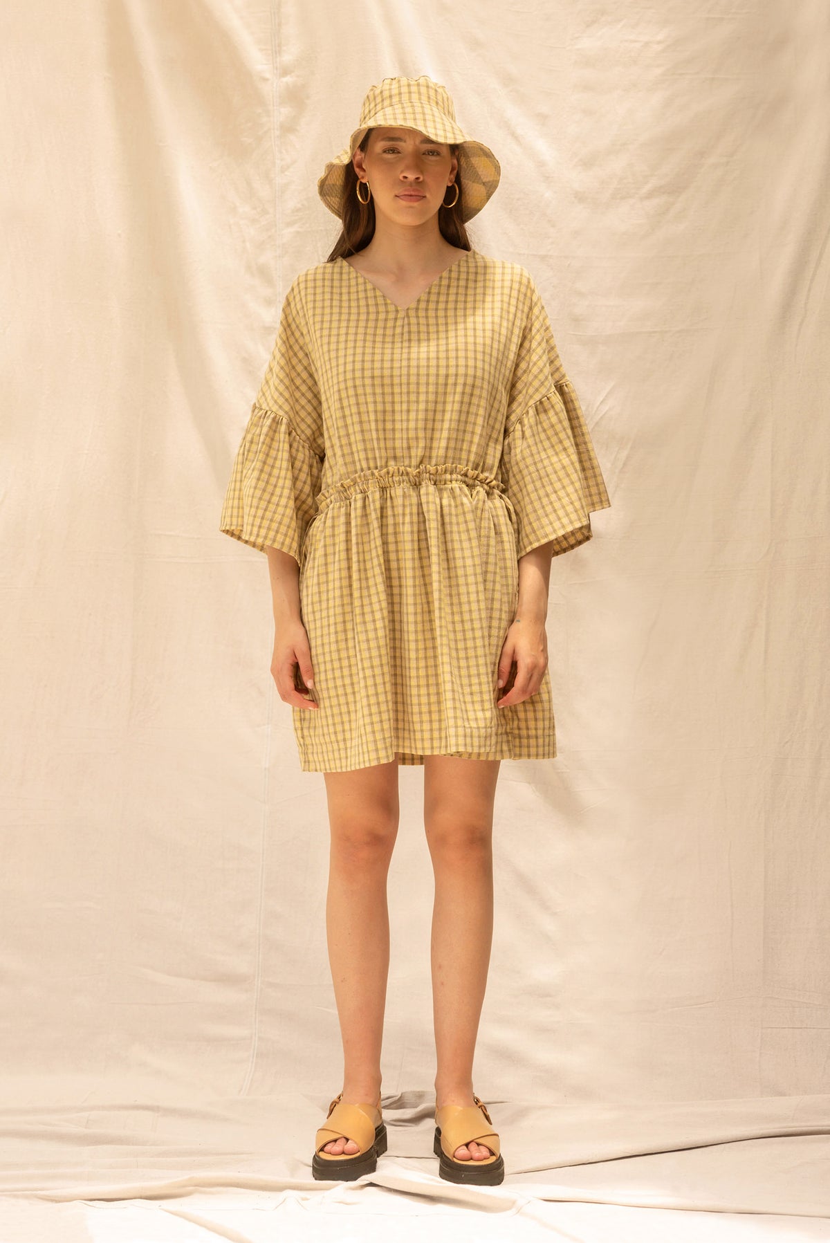 Field Dress | Daisy Check - ReCreate Clothing