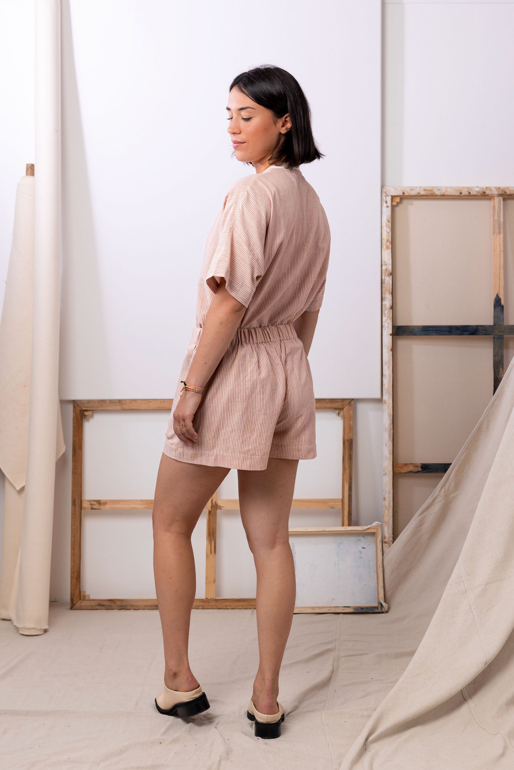 All Day Shorts | Pink Stripe