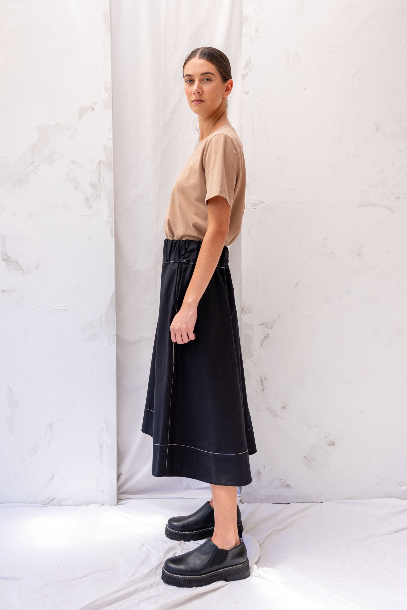 Cas Skirt | Black | XL - ReCreate Clothing
