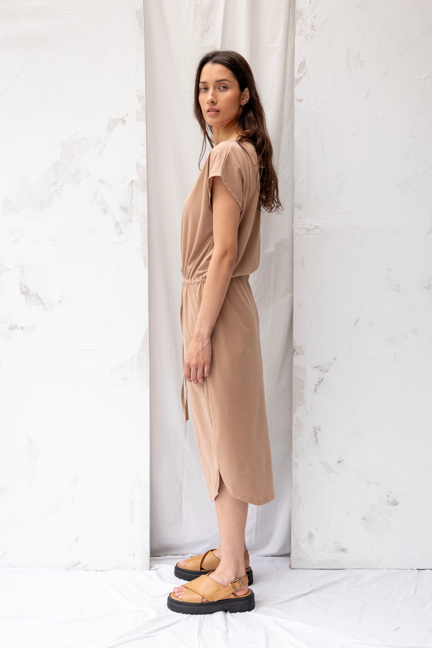 Coco Dress | Clay | S - ReCreate Clothing