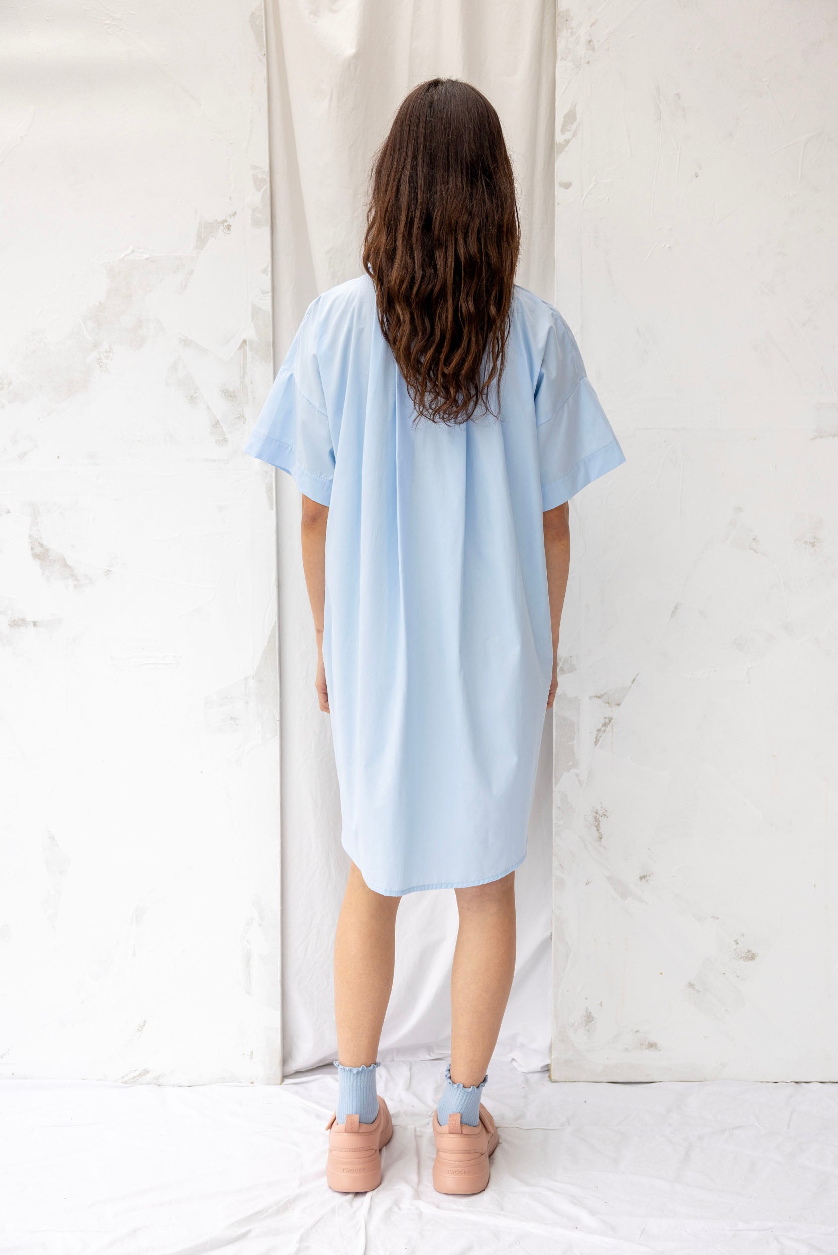 Cooper Shirt Dress | Sky Blue | XL