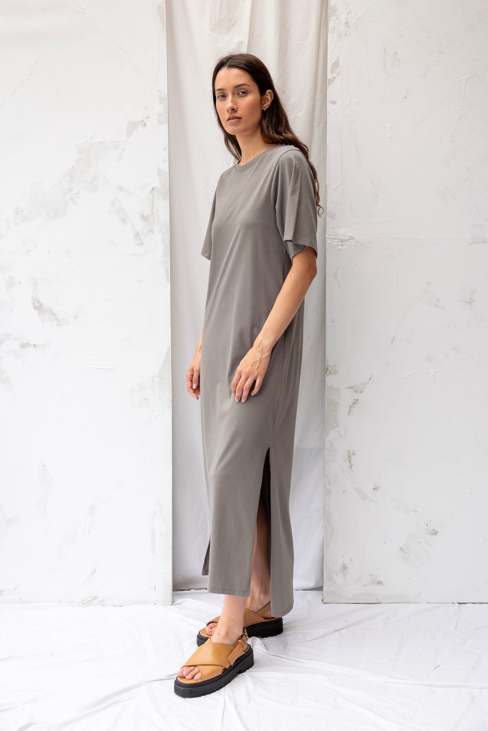 Forage Dress | Grey Sage | XL - ReCreate Clothing