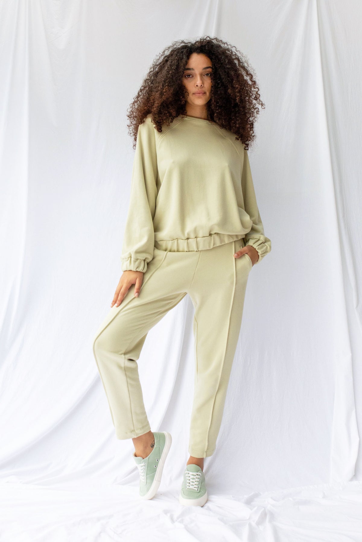 Homebound Trackpant | Green Tea - ReCreate Clothing