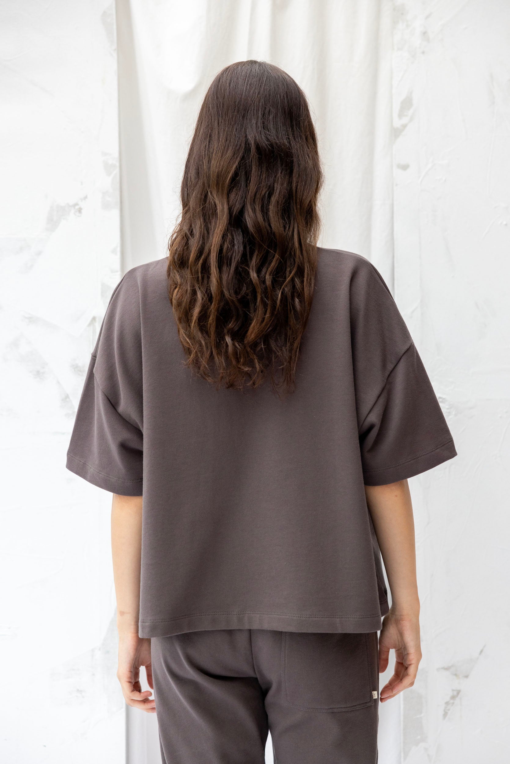 Joy Sweatshirt Tee | Charcoal