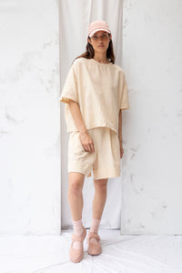 Joy Top | Natural Stripe | L - ReCreate Clothing