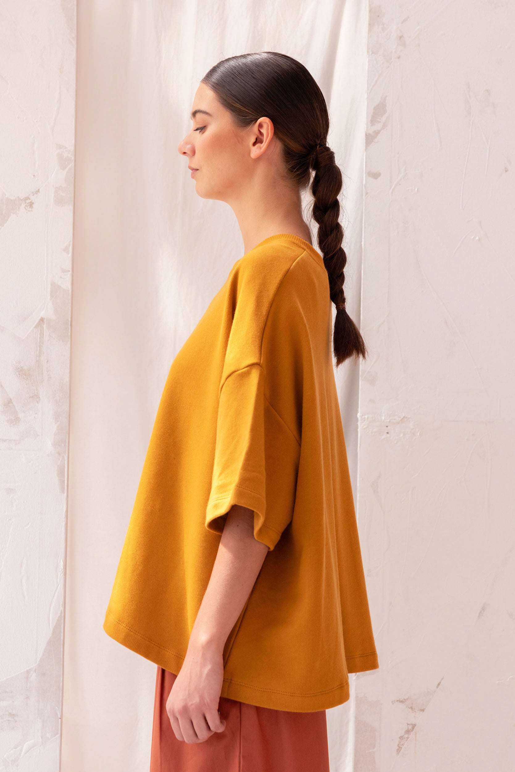 Joy Sweatshirt Tee | Marigold | XL - ReCreate Clothing