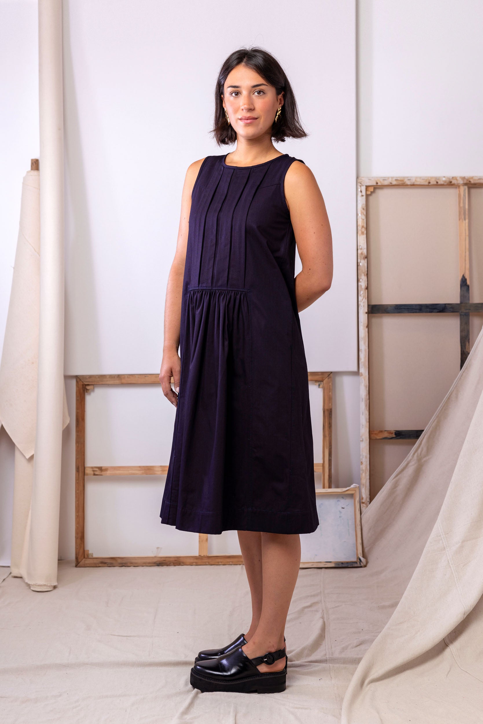Liminal Midi Dress | Indigo | XS - ReCreate Clothing