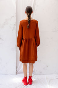 Sebastian Dress | Chestnut | S - ReCreate Clothing