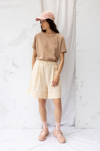 Tomorrow Shorts | Natural Stripe | M - ReCreate Clothing