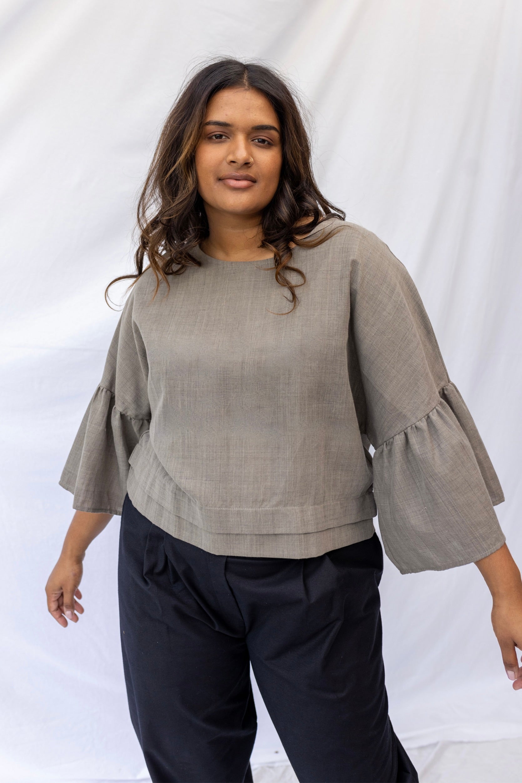 Sunday Top | Charcoal (M/L only) - ReCreate Clothing