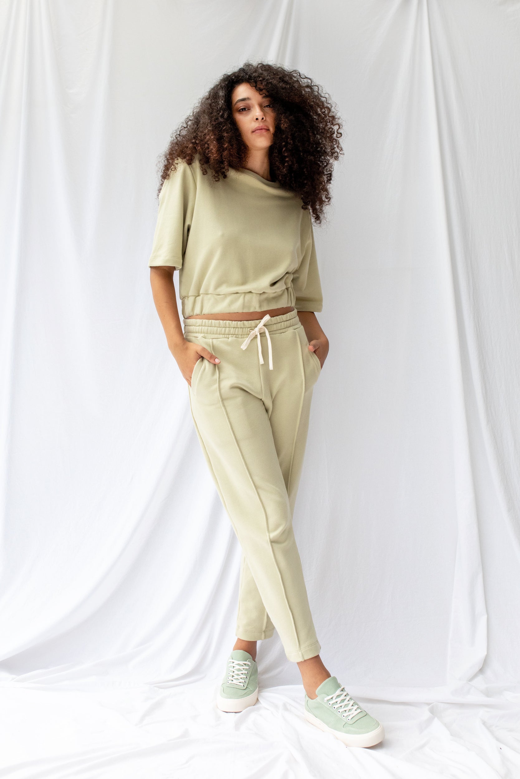 Homebound Trackpant | Green Tea | M - ReCreate Clothing