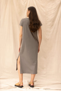 Noah Dress | Grey Sage | S - ReCreate Clothing