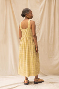 Ash Dress | Daisy Check | S - ReCreate Clothing