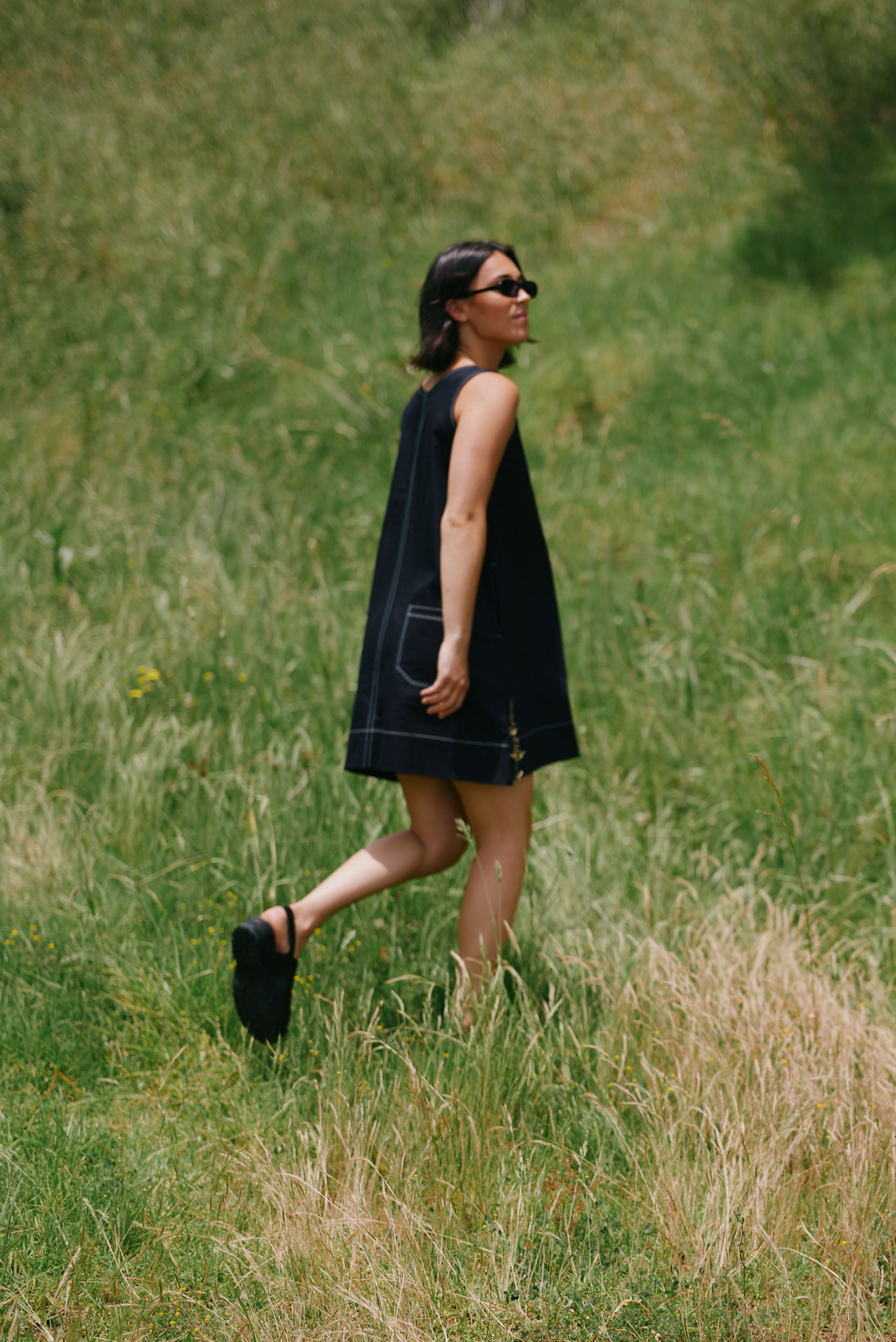 Etta Reversible Dress | Indigo