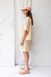 Joy Top | Natural Stripe | L - ReCreate Clothing