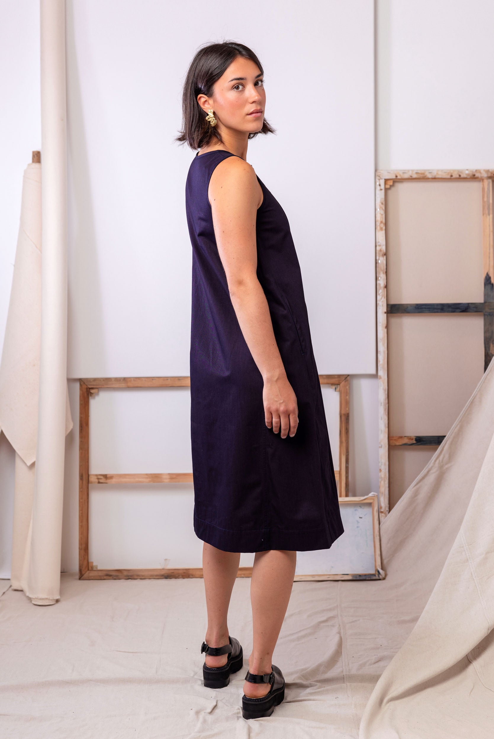 Liminal Midi Dress | Indigo