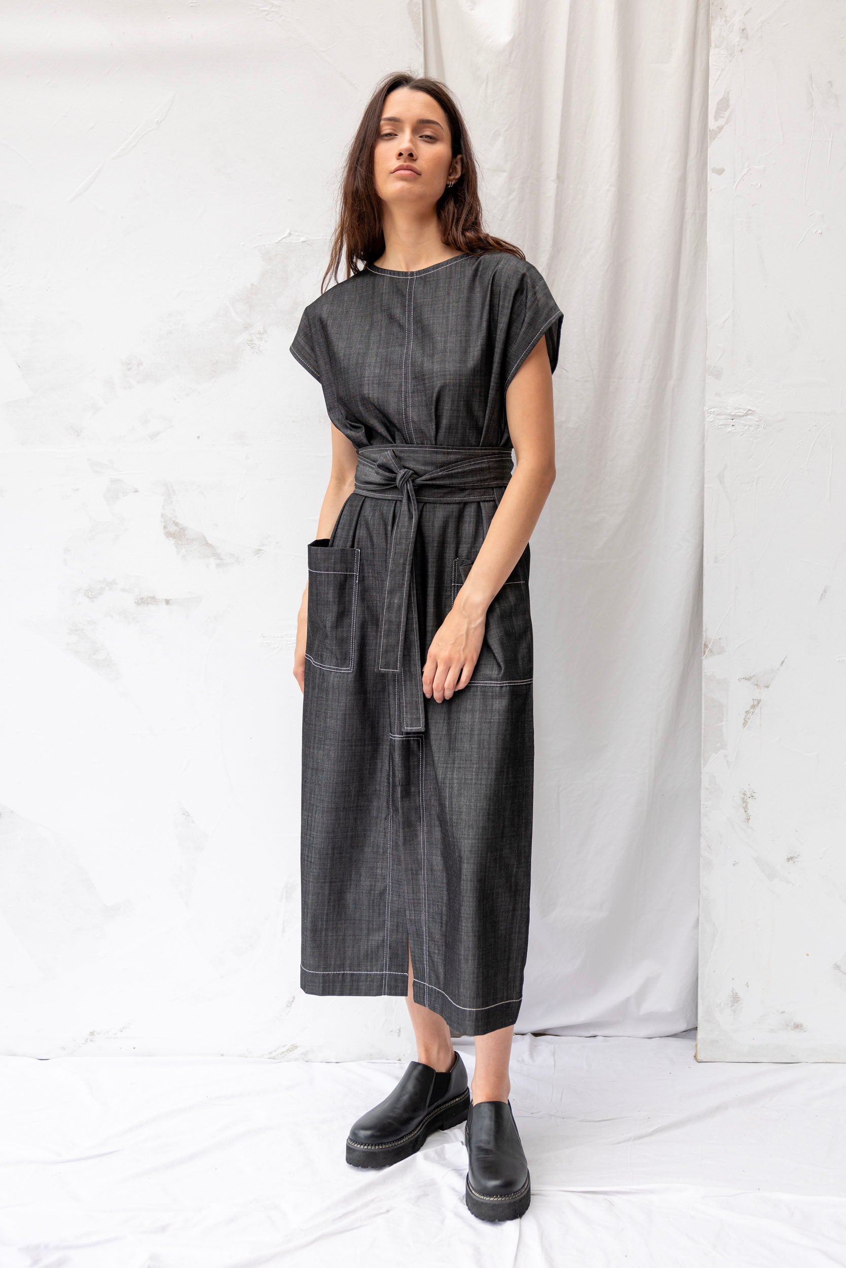 Stella Denim Dress | Midnight