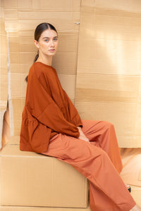 Step Up Top | Chestnut | XL - ReCreate Clothing