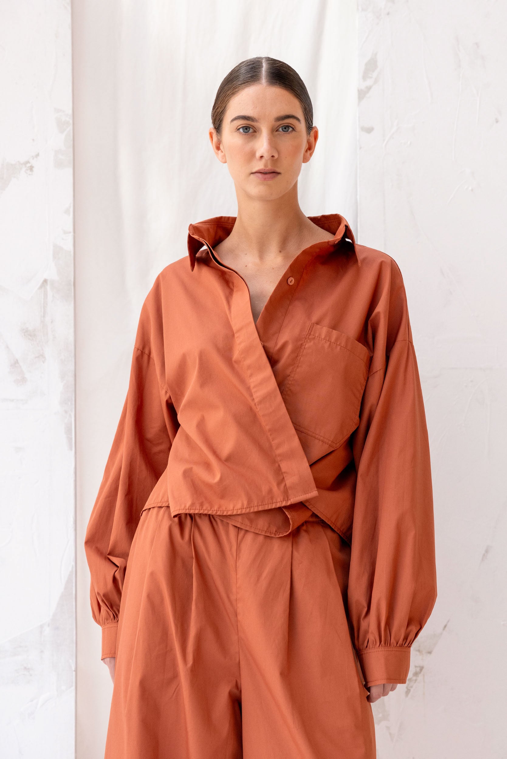 Boxy Shirt | Burnt Sienna