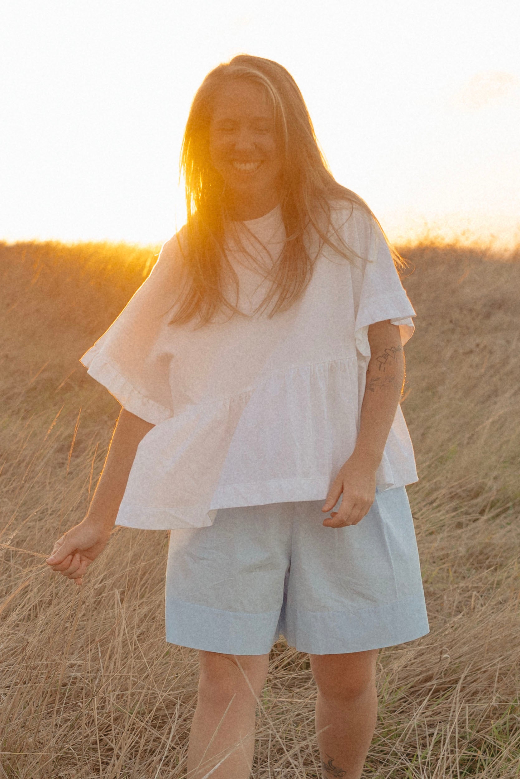 Cascade Top | White | S - ReCreate Clothing