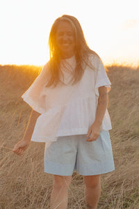 Cascade Top | White | S - ReCreate Clothing