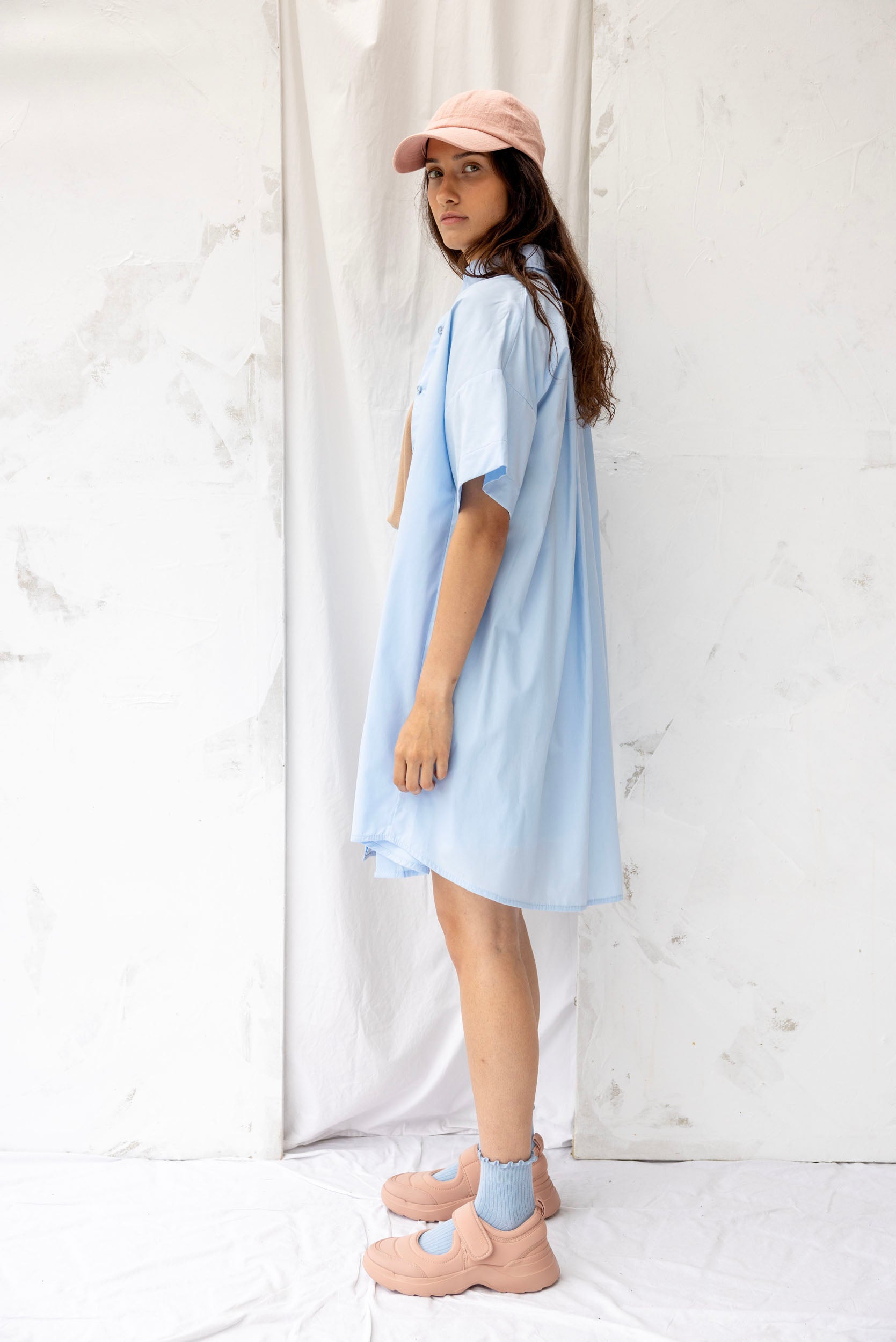 Cooper Shirt Dress | Sky Blue