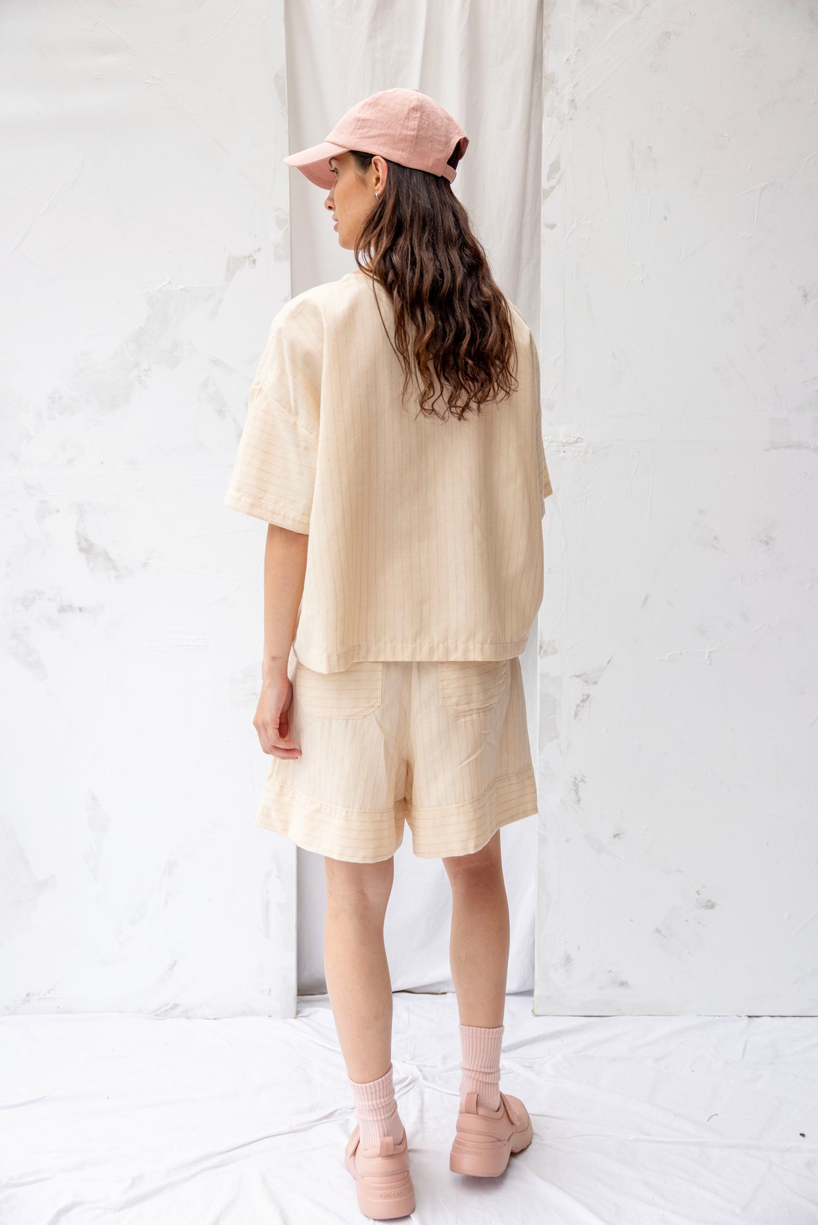 Joy Top | Natural Stripe | L - ReCreate Clothing