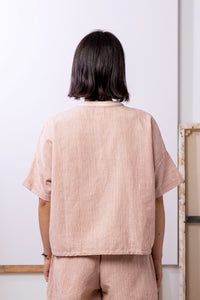 Joy Top | Pink Stripe | XL - ReCreate Clothing