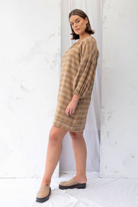 Mahina Dress | Earth Check - ReCreate Clothing