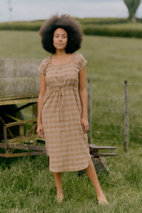 Remmy Dress | Earth Check - ReCreate Clothing