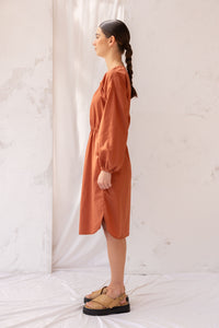 Rose Dress | Burnt Sienna | S - ReCreate Clothing