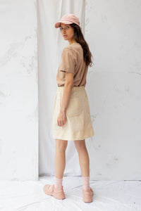 Tomorrow Shorts | Natural Stripe | M - ReCreate Clothing